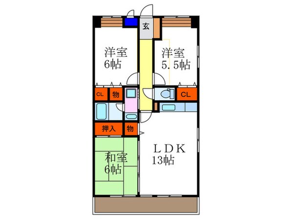 アドミラブ－ル長岡京の物件間取画像